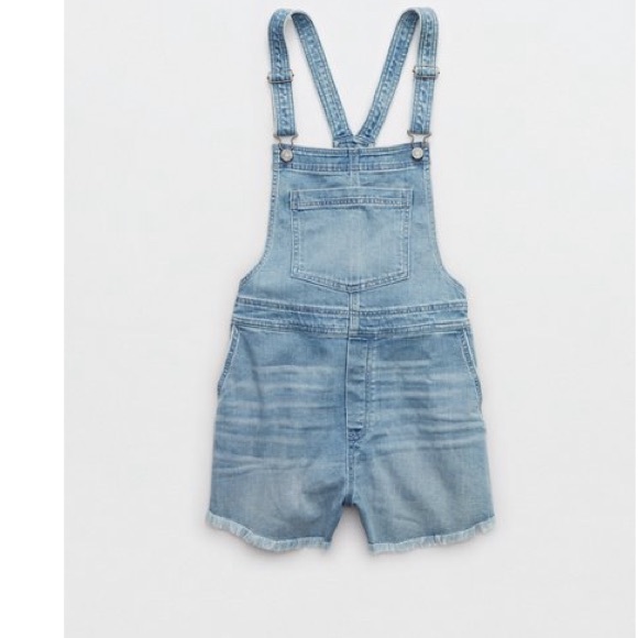 AERIE DENINM SHORTALLS - Picture 1 of 1